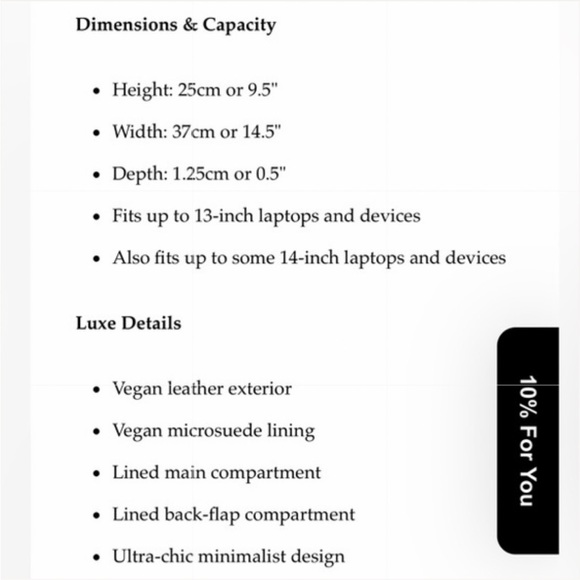 NOTIQ Vegan Croco Leather Laptop Tech Sleeve /document holder NEW - Picture 10 of 10